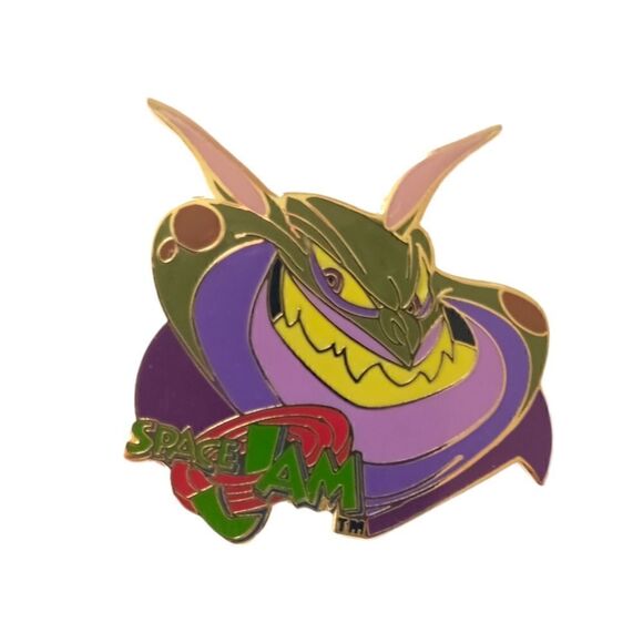 Space Jam Alien Villain Pin Wincraft Vintage 1996 Enameled Gold Tone Warner Bros - Picture 5 of 12